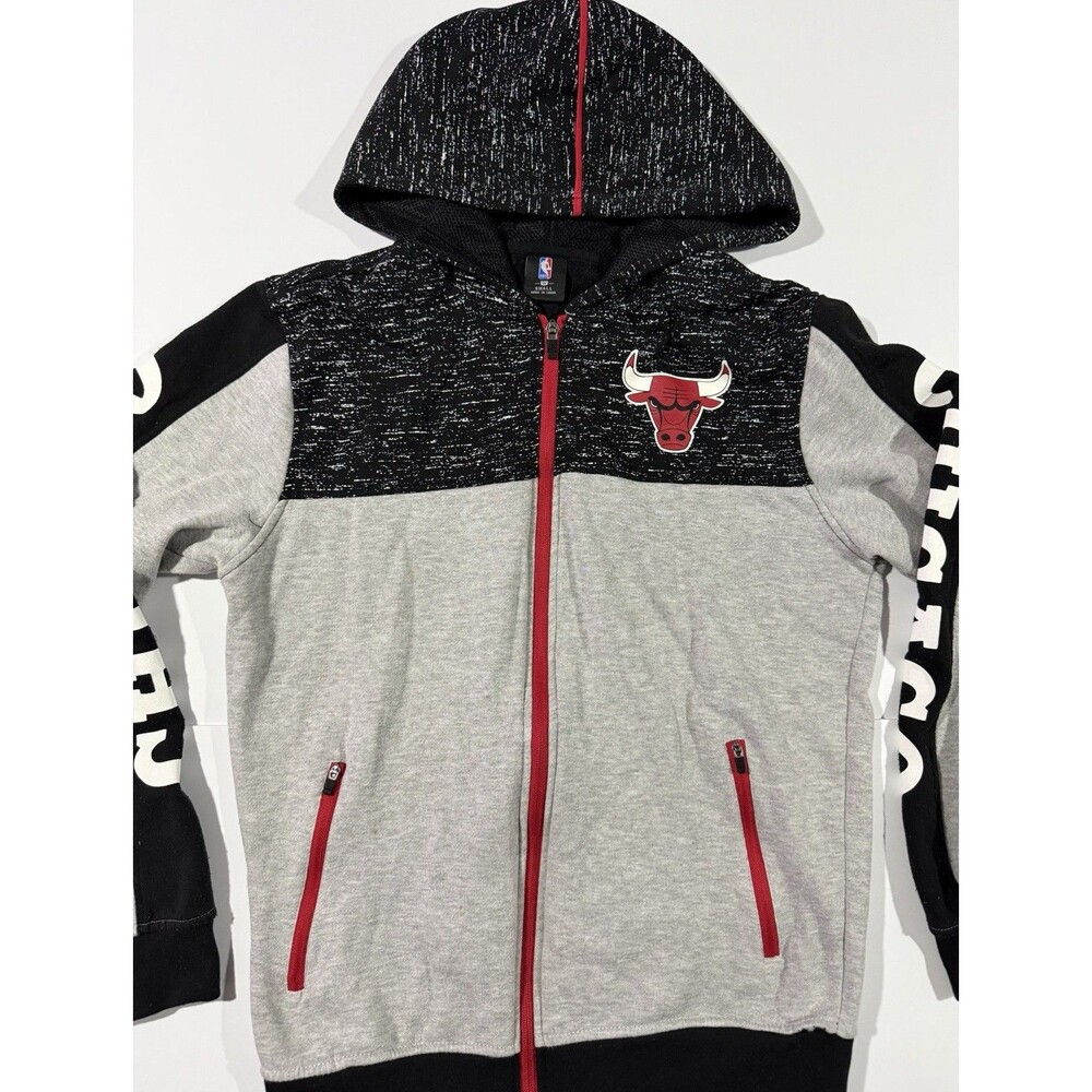 Chicago Bulls NBA Jacket S Black/Gray/Red Basketball